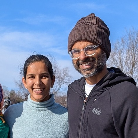 Dhruv Kar and his wife
